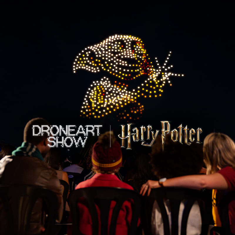 DroneArt Show: Harry Potter™ auf der Galopprennbahn München