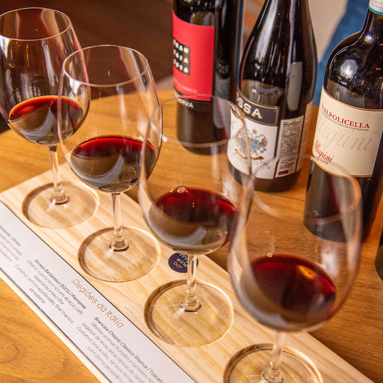 Wine Flight "Regiões da Itália" - Miya Wine Bar Pinheiros