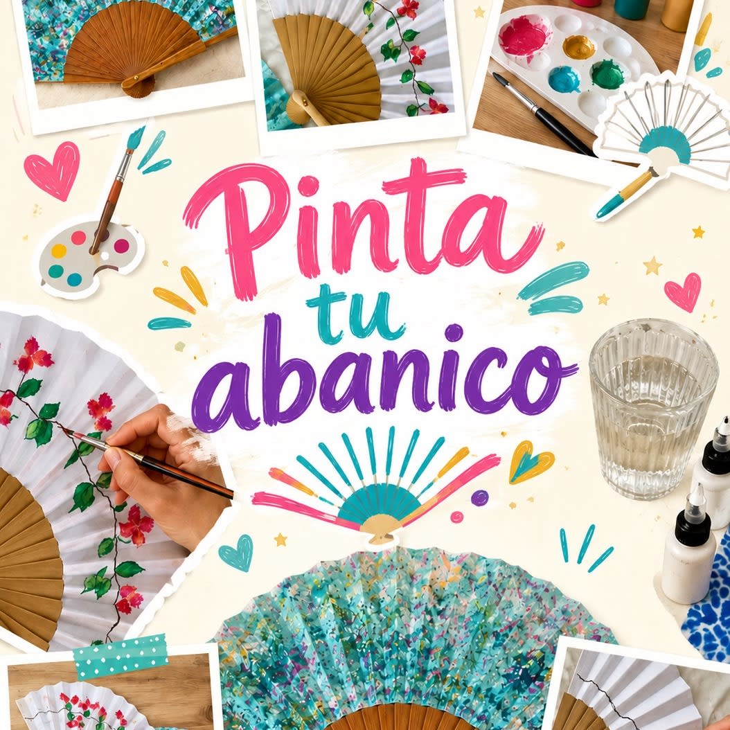 Pinta tu abanico + picoteo
