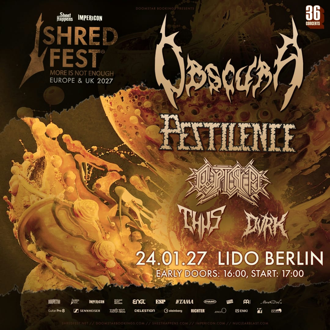 SHRED FEST feat. OBSCURA, PESTILENCE, CRYPTIC SHIFT