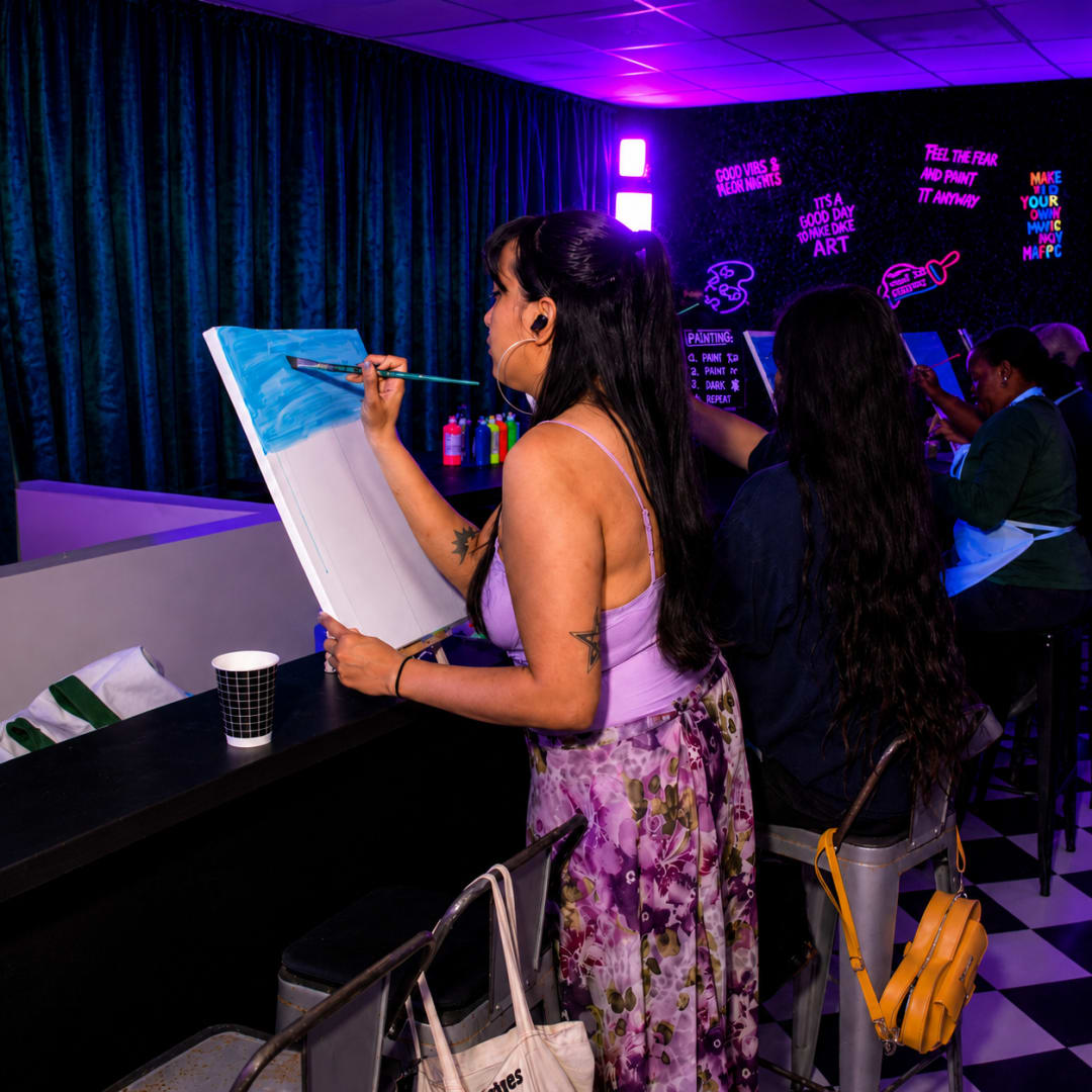 Glow & Flow: UV Paint Night Experience