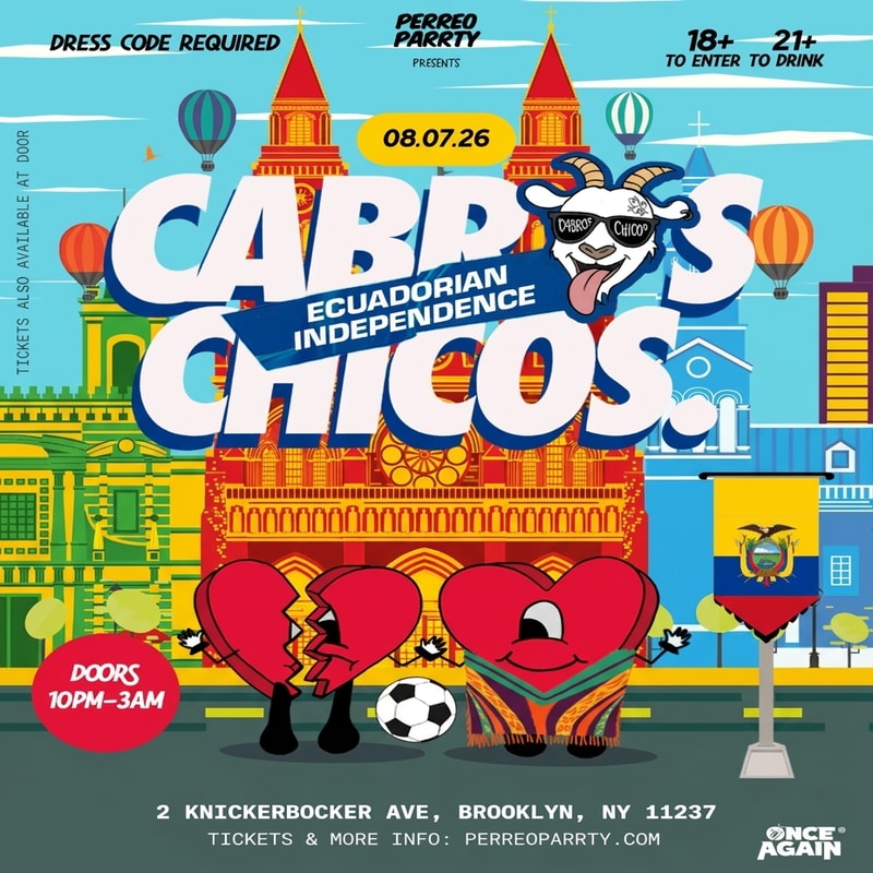 Cabros Chicos: Ecuadorian Independence | Reggaeton Latin Dance Party (18+)