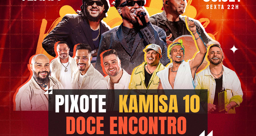 Show do Pixote, Doce Encontro e Kamisa 10 no Terra Sp em São Paulo