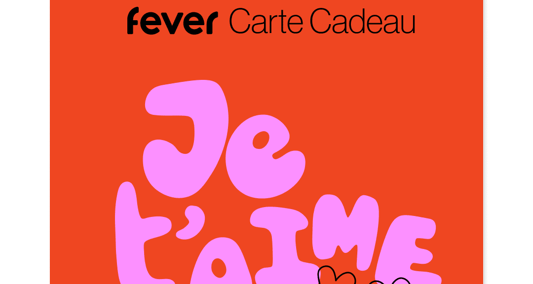 Je t'aime! - Carte-cadeau Special Edition — Fête des Mères gift card Nice