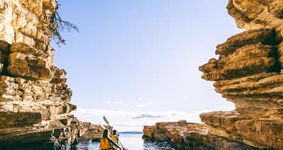 Hobart's Cliffs, Caves and Beaches Kayak Tour (Hobart) Tickets | Fever