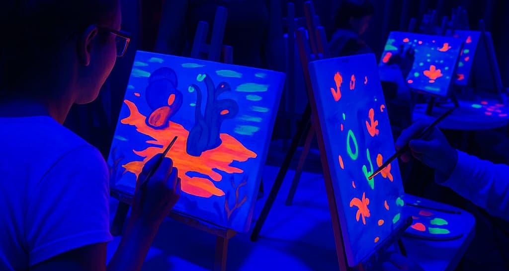 Entradas para PINTA LUZ – Taller de pintura neón para niños y