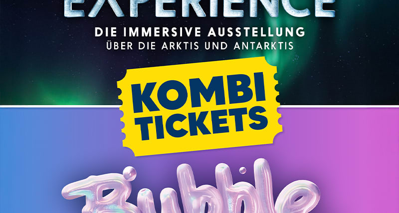 Arena Berlin Kombiticket Bubble Planet & Polar Experience4.1(74) 11 - 29 März Ab 39,00 € 28,00 € — Muttertag Erlebnis in Berlin