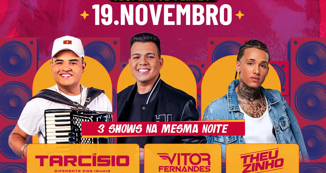 Show do Tarcísio do Acordeon, Vitor Fernandes e Theuzinho no Arena Sertaneja em São Paulo