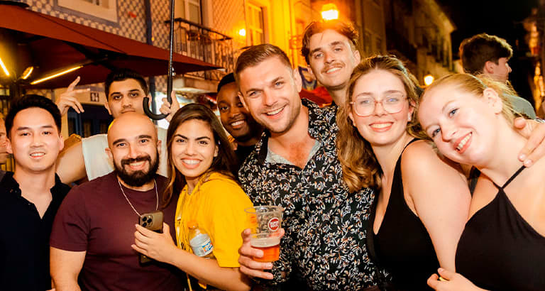 NYE Pub Crawl + VIP Club Entry in Lisbon