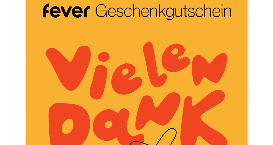 Vielen Dank!- Geschenkgutschein Special Edition Ab 30,00 € — Muttertag Berlin