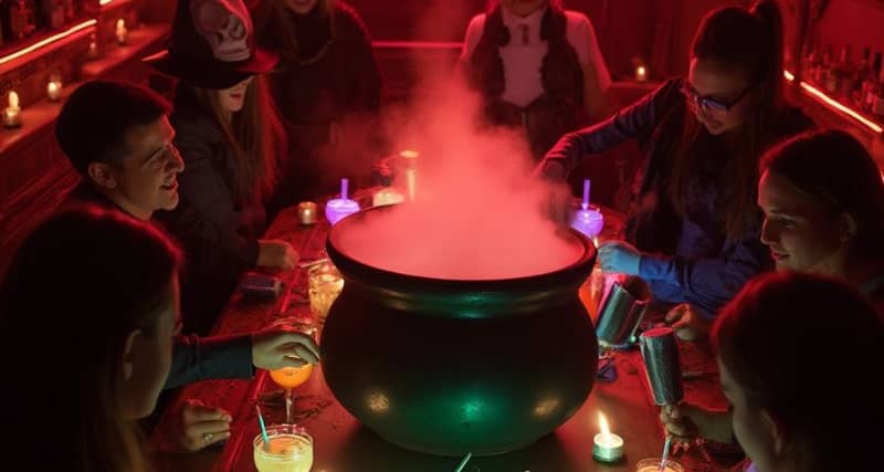 Taller de coctelería de Halloween