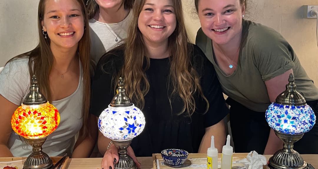 Turkish Mosaic Lamp Workshop at Art Masterclass – Hilton Long Beach