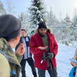 Winter Wonderland Hike in a National Park 