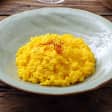 Mushroom Risotto with Saffron and Surprise Italian Dessert - NY