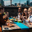 Bottomless Rooftop Games Brunch at Skylight