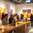 Wine tasting in an art gallery: 4 drinks + raffle of original artwork + Exhibition guided by painter