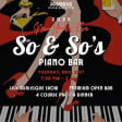 ﻿So & So's Piano Bar NYE 2025