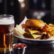 Hamburguesa a la irlandesa, ¡y con pinta de cerveza!