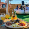 Cocktails com tábua mista no rooftop Santa Catarina
