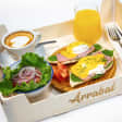 Desayuno en Arrabal en plena Plaza Mayor