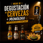 Degustación de cervezas + monólogo
