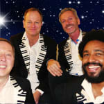 4 Poofs and a Piano Garden Party