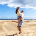 Photoshooting session in the magical Maspalomas Dunes