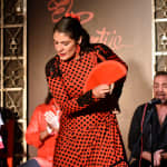 Espectáculo de flamenco local en Taberna el Cortijo