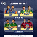 Double Match: India vs Australia & Pakistan vs West Indies - World Championship of Legends
