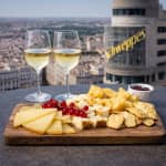 2 copas de cava o de vino + tabla de quesos en Ella Sky Bar