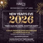 New Years Eve Celebration at Haven Rooftop