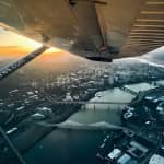 Airplane Flight Tour over Portland, Oregon