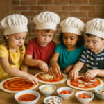 Taller de pizza infantil en Trafalgar Pizza Club