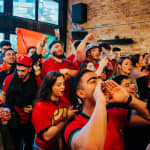 England Vs Croatia - Live at Flat Iron Square