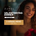 Valentinstag Dinner mit Live Musik 3 Gänge Menü - THE DJNGL N0.9 Heidelberg
