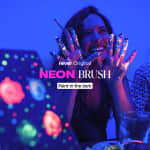 Neon Brush: A Glow-in-the-Dark Painting Experience