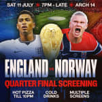 ENGLAND V NORWAY || HACKNEY WORLD CUP SCREENING