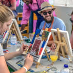 Brunch And Paint in a secret rooftop