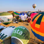 Festival de Globos. Acceso Hotel Real Segovia