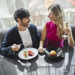 Cena de los enamorados de San Valentin en el Hyatt Regency Barcelona Tower