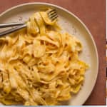 ﻿Fettuccine hechos a mano con salsa Alfredo en Los Ángeles