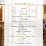 Plato del día con vistas a la Almudena