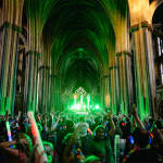Sober Sunrise Silent Disco inside Manchester Cathedral