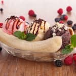 Helado italiano en Waffle Barcelona
