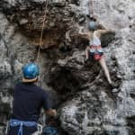 ﻿Via Ferrata climbing on Mont-Catherine