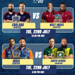 Double Match: England vs West Indies & India vs South Africa - World Championship of Legends