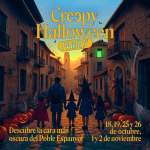 Creepy Halloween Family en el Poble Espanyol de Barcelona