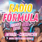 Radio Fórmula, entrada incluye consumo en Espacio Broadway