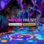 Neon Brush Kids : Une expérience artistique en famille