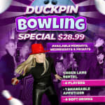 🎳 Duckpin Bowling Daily Special – Mondays, Wednesdays & Fridays!